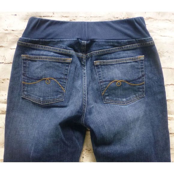 Motherhood Maternity Jeans Denim Women's Size Medium Stretch Blue - Picture 6 of 7